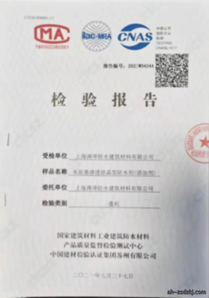 添加剂检测报告